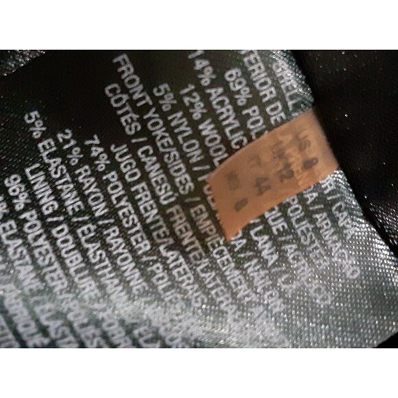 Tahari Dress Womens Size 8 Black Tweed Panel Sheath Round Neck Sleeveless work - Picture 6 of 9